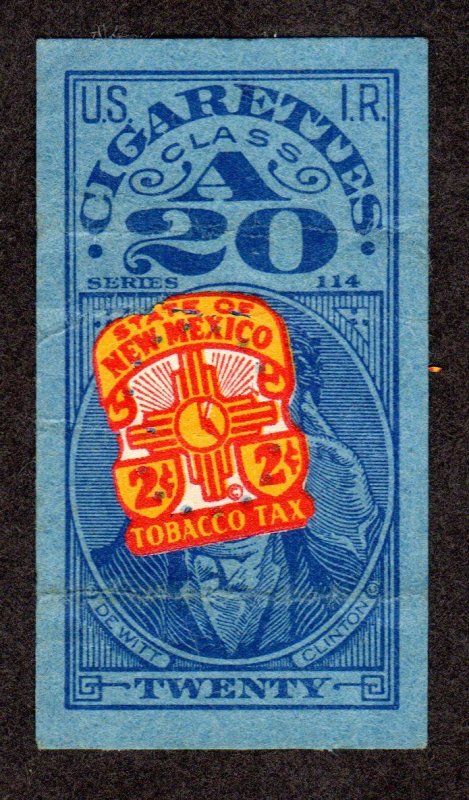 New Mexico State Revenue, Tobacco stamp SRS# T2 used Lot 230717