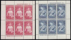 NEW ZEALAND Sc # B65-6a MNH CPL SHEETLETS of 6 with BABY PRINCE ANDREW