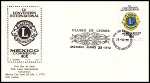 Mexico 1040 Lion's Club U/A FDC