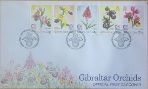 GIBRALTAR FDC 1995 ORCHIDS 