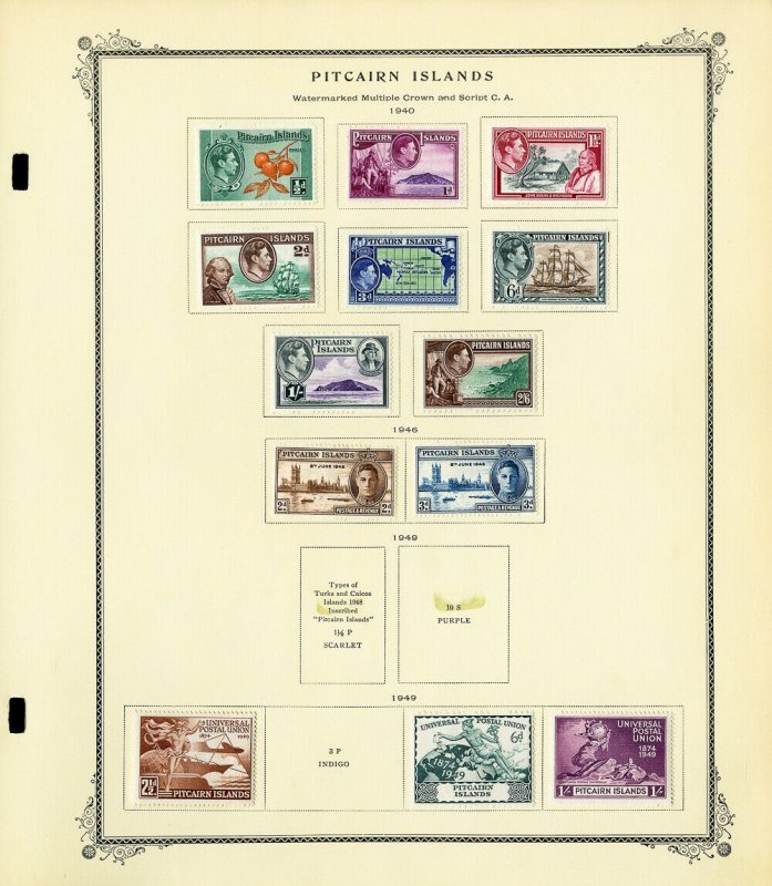 Pitcairn Islands Early Mint & Used Stamp Collection