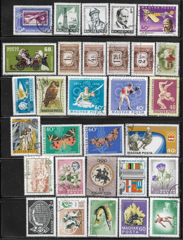 Hungary Europe Packet Lot of 30 all different Stamps Country Collection used