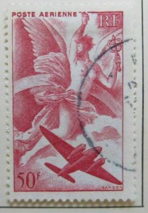 1946-47 Air Post Stamp 50fr Used A8P9F171 France-