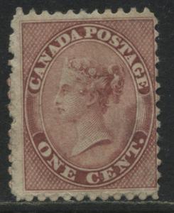 Canada 1859 1 cent unused no gum Cat. $325.- for No Gum