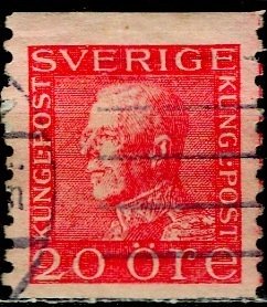 Sweden; 1922: Sc. # 171: Used Single Stamp