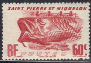 ST PERRE MIQUELOM SC# 328  MNH 60c 1947