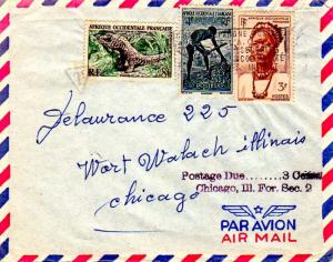 French West Africa 1957 Postal History