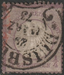 Germany 1872 Sc 1 used Duisburg cancel toned