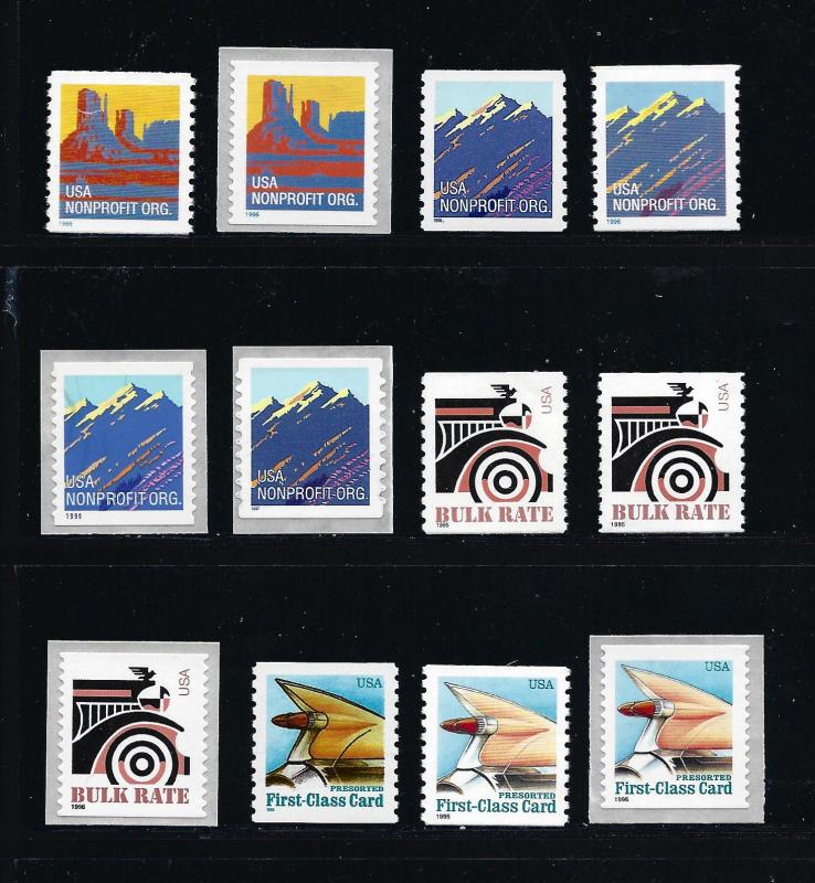 2902 2902B 2903 2904 2904A 2904B 2905 2905A 2905B 2908 2909 2910, MNH,