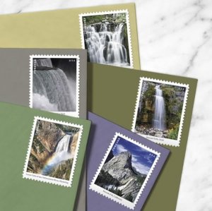 2023 waterfall  forever stamps  8 Sheets of 12,total 96pcs