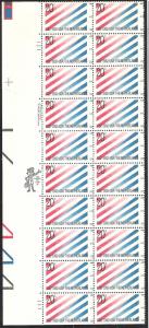 US Plate Block, #2003, USA & Netherlands, MNH*-