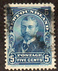 Newfoundland  Scott 85 Used