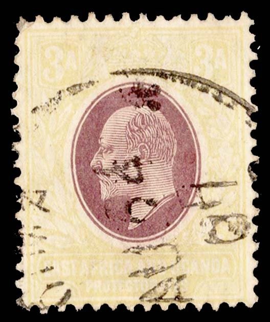 East Africa and Uganda Scott 21 Used with faded color