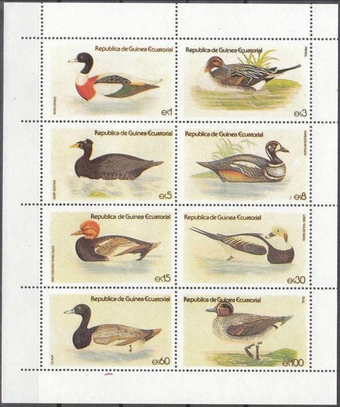 1979 Guinea Equatorial 1444-1451KL Birds 8,50 €