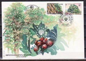 Yugoslavia, Scott cat. 2379-80. Nature Protection & Insect. First day cover. ^