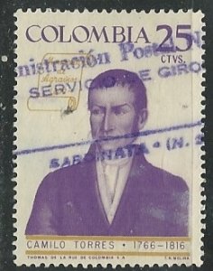 Columbia  _  Scott # 763 - Used