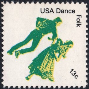 SC#1751 13¢ American Dance: Folk Single (1978) MNH