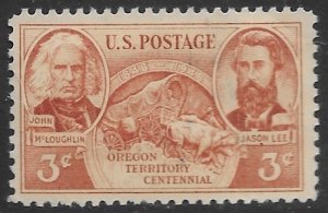 US #964 MNH. Oregon Territory Centennial.  Great stamp.