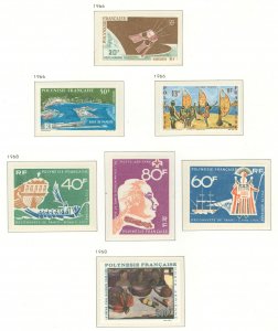 French Polynesia #C42-C48 Mint (NH) Single (Complete Set) (Art) (Space)