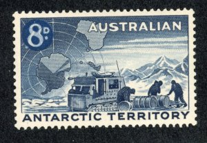 Australian Antarctic Territory L2 MH 1957 8p dark blue