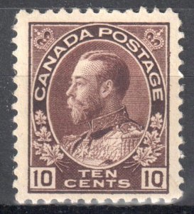 Canada Mint XF LH #116a Wet Printing Admiral -