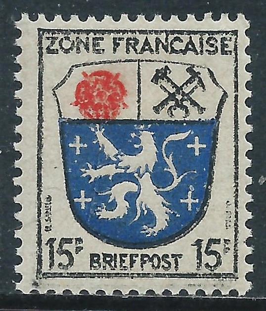 Germany - Allied Occupation - French Zone, Sc #4N7, MH