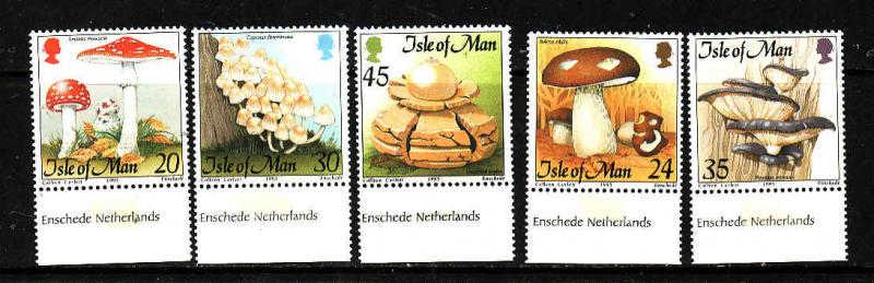 Isle of Man-Sc#650-4-unused NH set-Mushrooms-Fungi-1995-