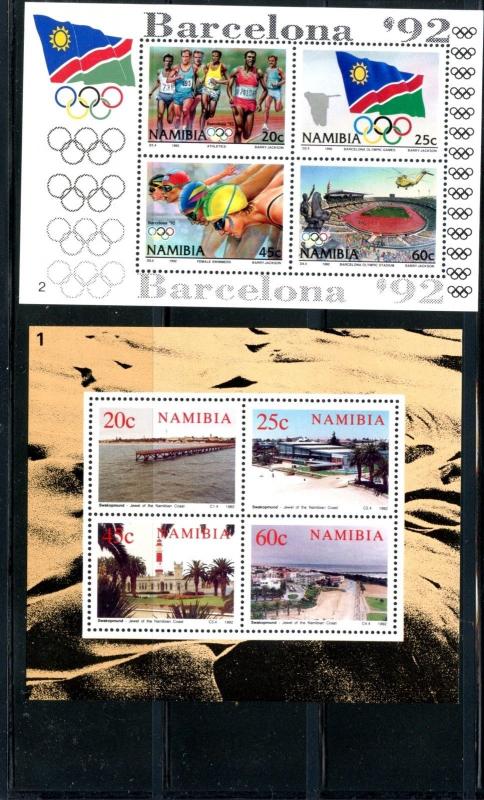 NAMIBIA Sc#659/754 1990-1993 Years Near Complete OG Mint NH