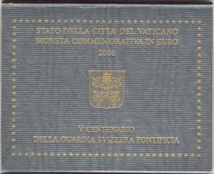 2006 Vatican City - Swiss Guard, 2 euros in folder - FDC