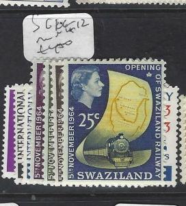 SWAZILAND  (P1901B)   QEII   SG 106-112   MNH