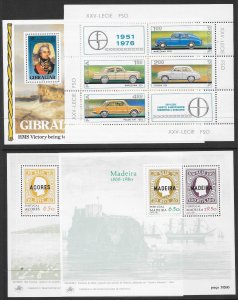 WORLDWIDE (157) Souvenir Sheets Mostly MNH Very Few CTO or Litely Hinged