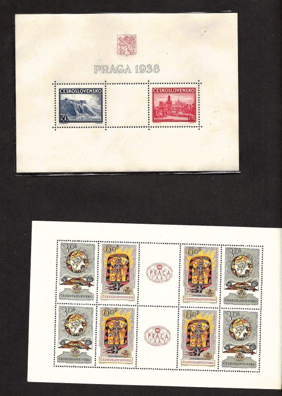Czechoslovakia - 23 different Souvenir Sheets - OGNH