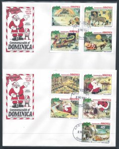 Dominica #706-14 (2 FDC) Disney - Christmas '81