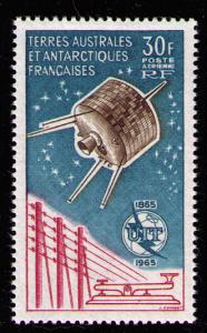 FSAT French Antarctic #C8 VF MNH ~ 1965 Satellite