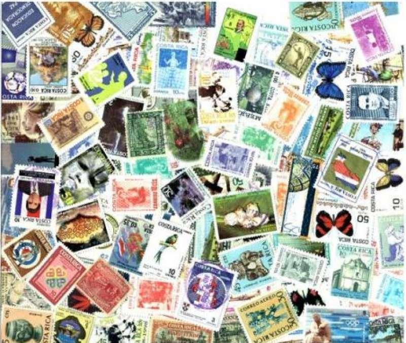 Costa Rica Stamp Collection - 100 Different Stamps