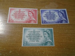 Australia  #  259-61  MNH