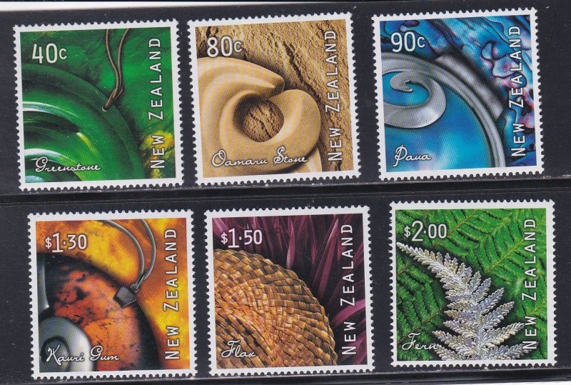 New Zealand  # 1708-1713, Art From Nature, Mint NH, 1/2 Cat.