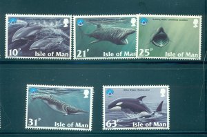 Isle of Man - Sc# 776-80. 1998 Marine Life. MNH $4.50.