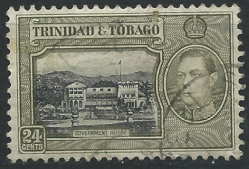 Trinidad & Tobago 1938 - 24c George VI - SG253 used