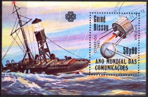 Guinea Bissau 1983 Space Ships Boats Sheet Used / CTO