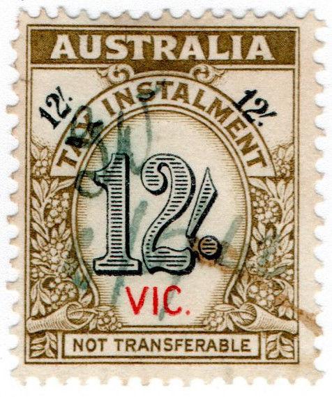 (I.B) Australia - Victoria Revenue : Tax Instalment 12/-