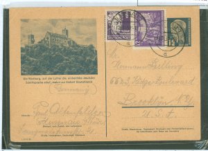 German Democratic Republic (DDR)  PC to US correct postage