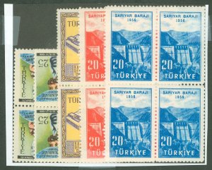Turkey #1213-6 Mint (NH) Single (Complete Set)