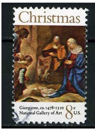 USA 1971 - Scott 1444 used - 8c, Christmas issue 