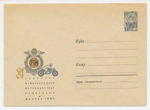Postal stationery Soviet Union 1965 International Motorcycle Congress