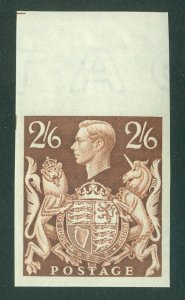 Great Britain 1939-48. 2/6 brown imprimatur from the British museum....