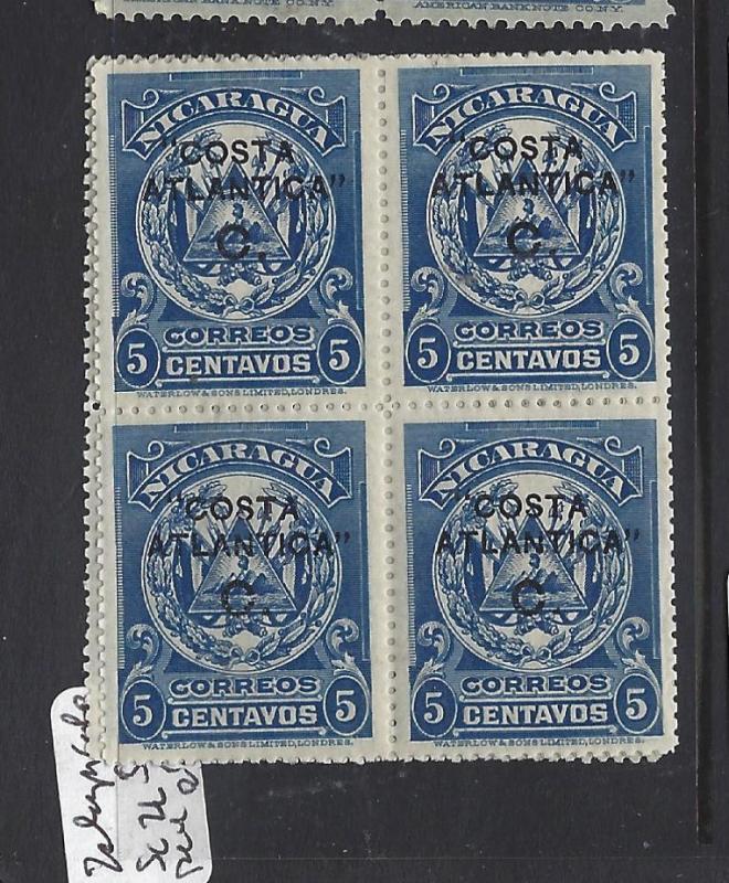 NICARAGUA ZELAYA (P0201B)  SC 2L52  BL OF 4    MNH