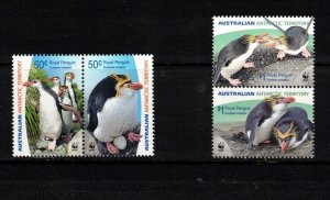 Australian Antartic Territory Sc L137a, LI39a MNH pair 2007 - Pinguines -HJ06