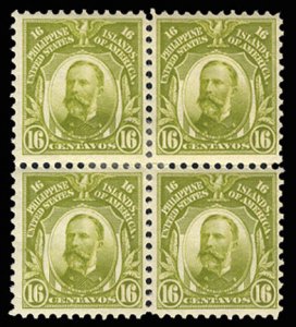 United States Possessions, Philippines #289 Cat$440+ (as singles), 1918 16c o...