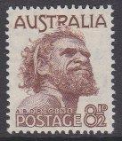 Australia sc#226 1950 8-1/2p Aborigine MNH